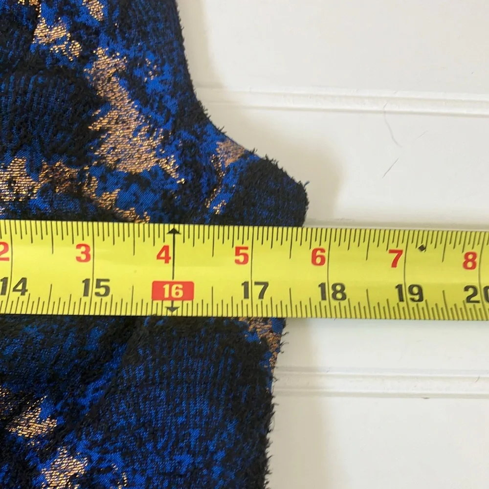 J. Crew Peacock Jacquard Fit and Flare Party Dress - Picture 8 of 11